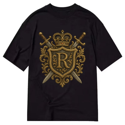 Royal Crest  - Classic T-shirt - Black