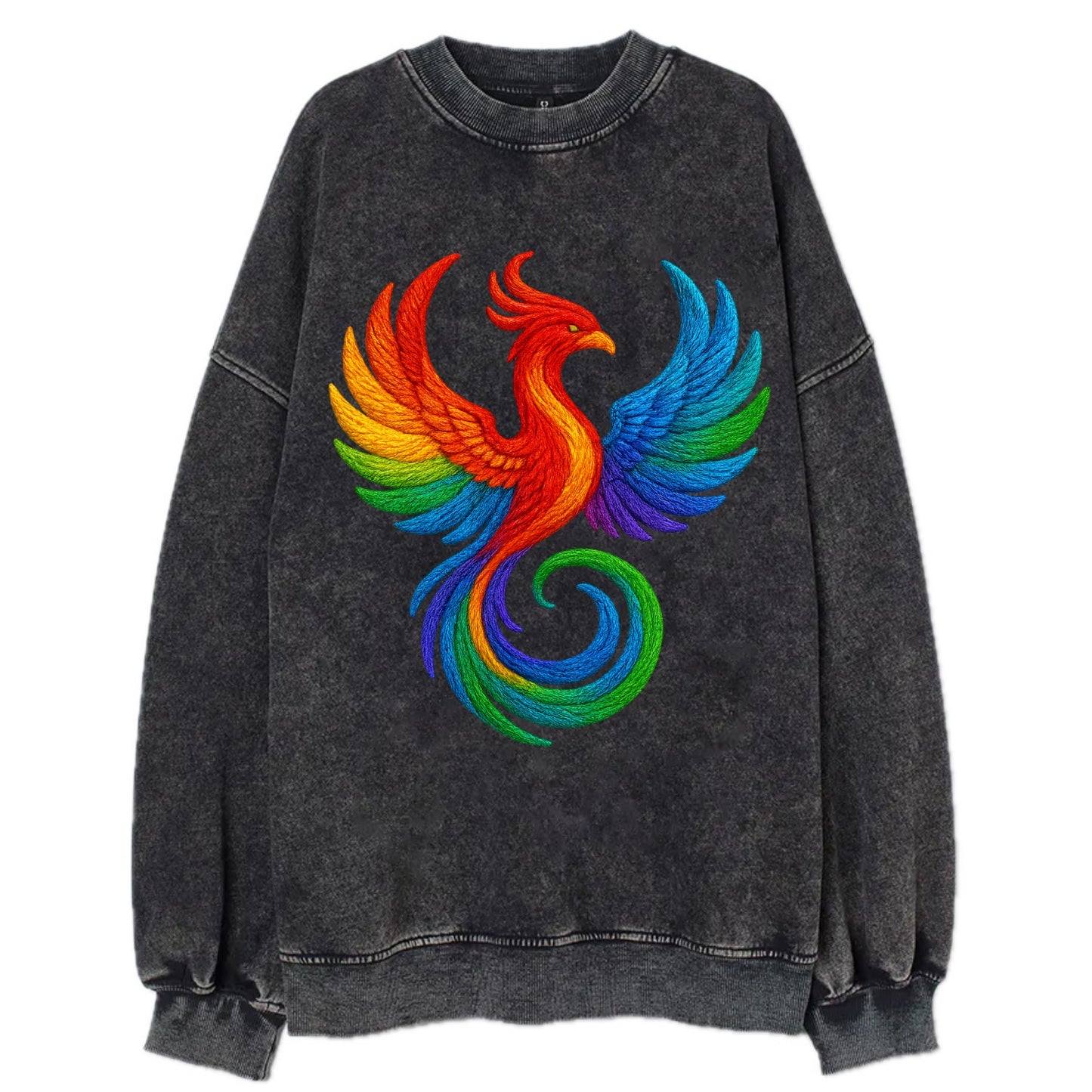 Phoenix Rising  - Vintage Sweatshirt - Black