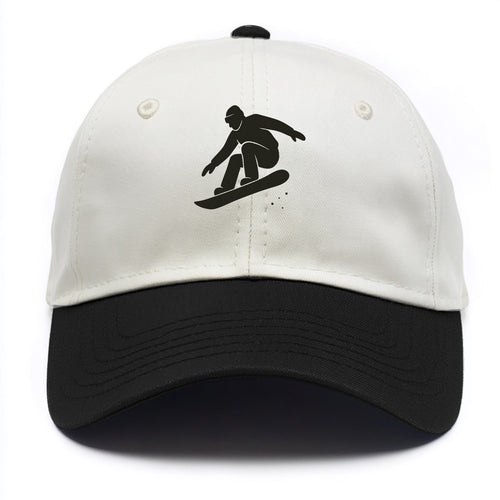 Snowboarder catching air off a jump - Two Tone Cap