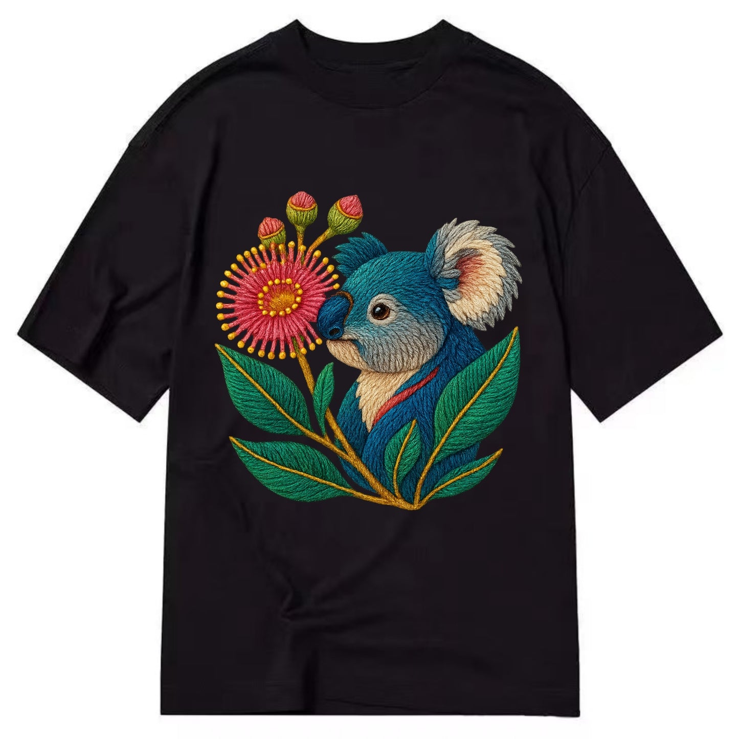 Koala Eucalyptus Bloom - Classic T-shirt - Black