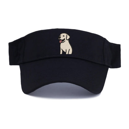 Labrador - Happy panting expression - Visor - Black
