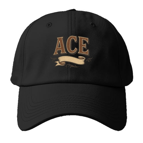Bold typography design - ACE - expert, the best at something - Baseball Cap