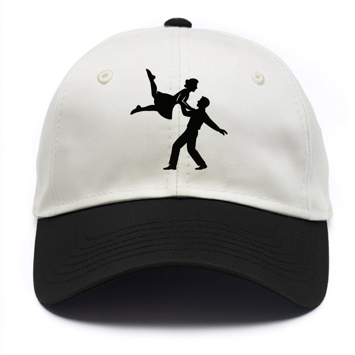 Swing dancers aerial lift - Two Tone Cap - Black