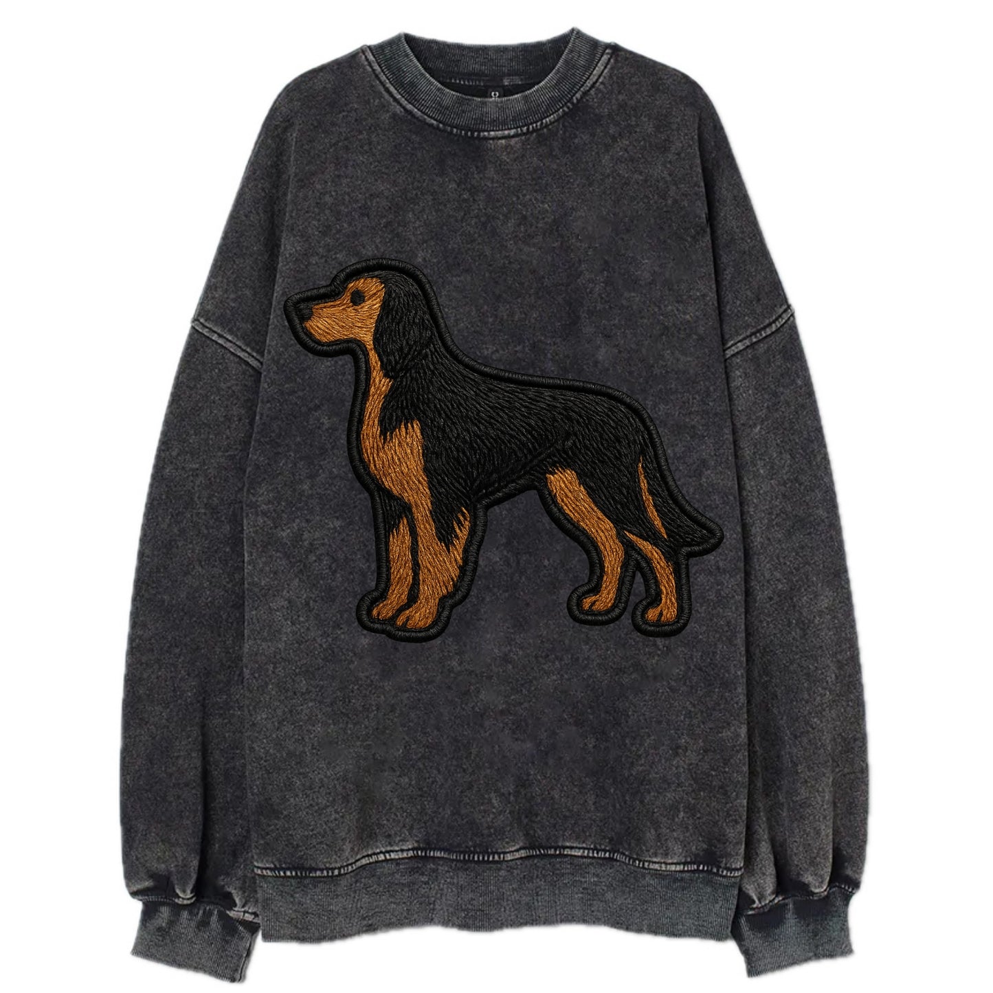 Gordon Setter - Modern setter silhouette - Vintage Sweatshirt - Black