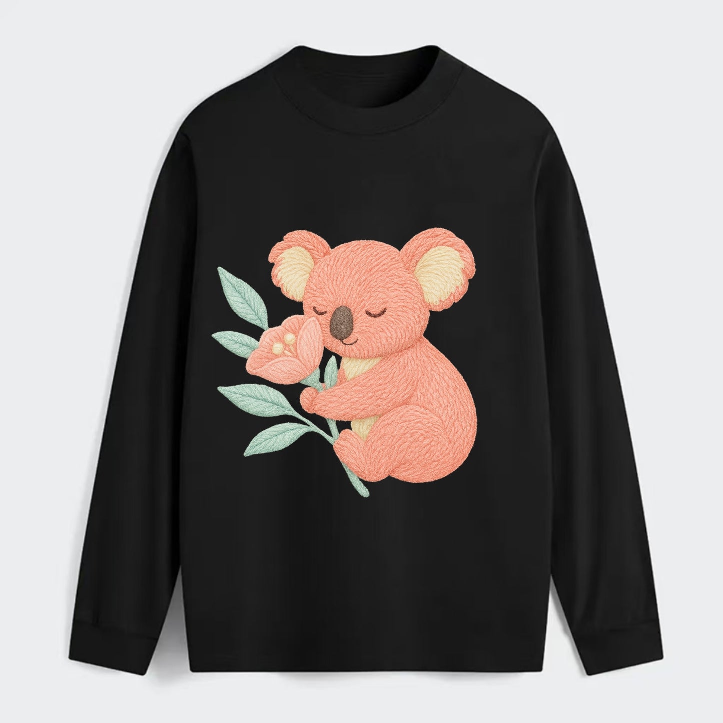 Coral Koala - Classic Long Sleeve Shirt - Black