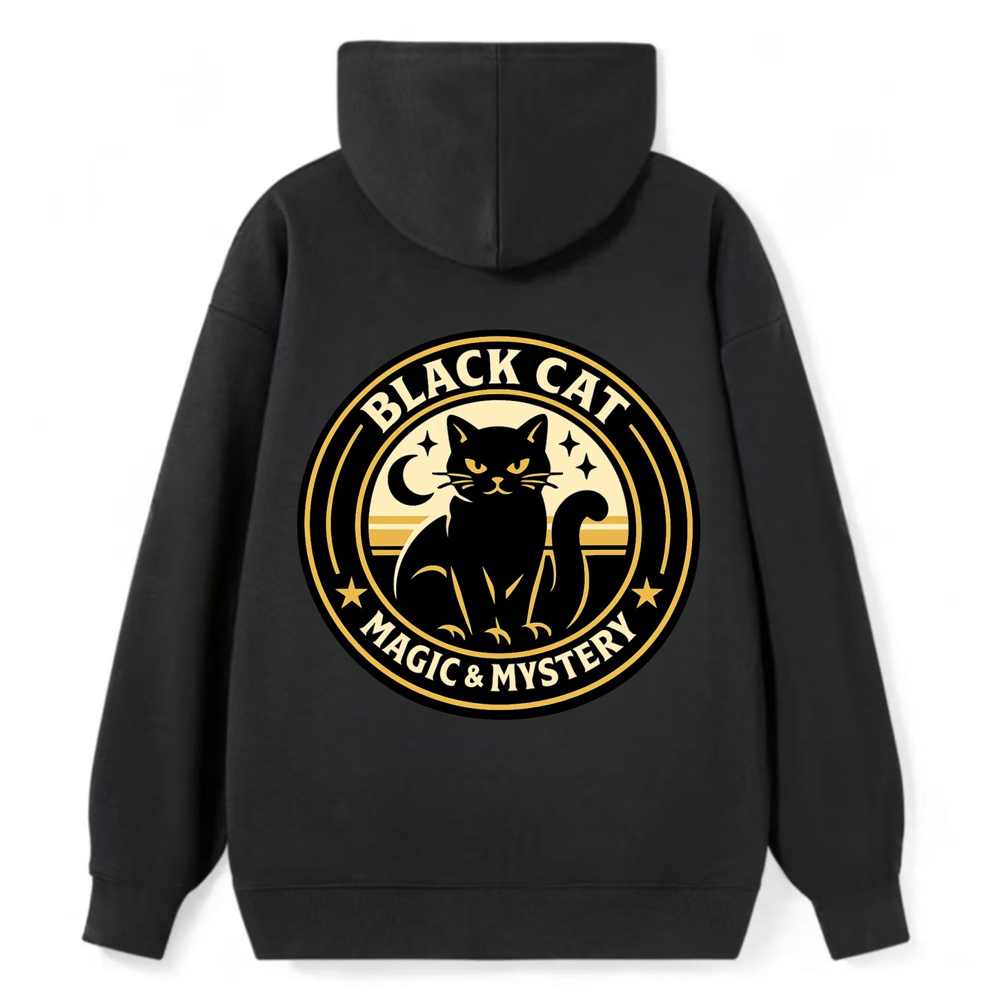 Midnight Prowler Emblem - Classic Pullover Hoodie - Black