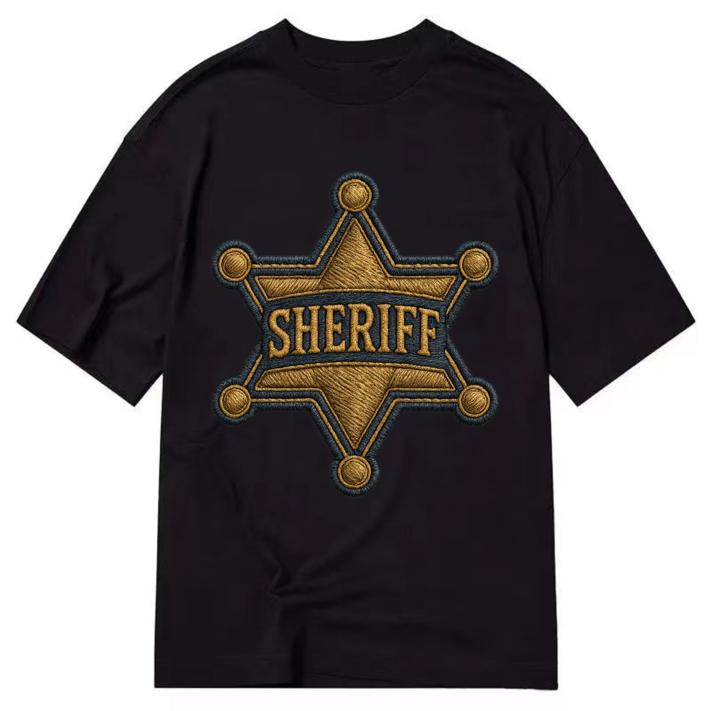 Sheriff Badge  - Classic T-shirt - Black