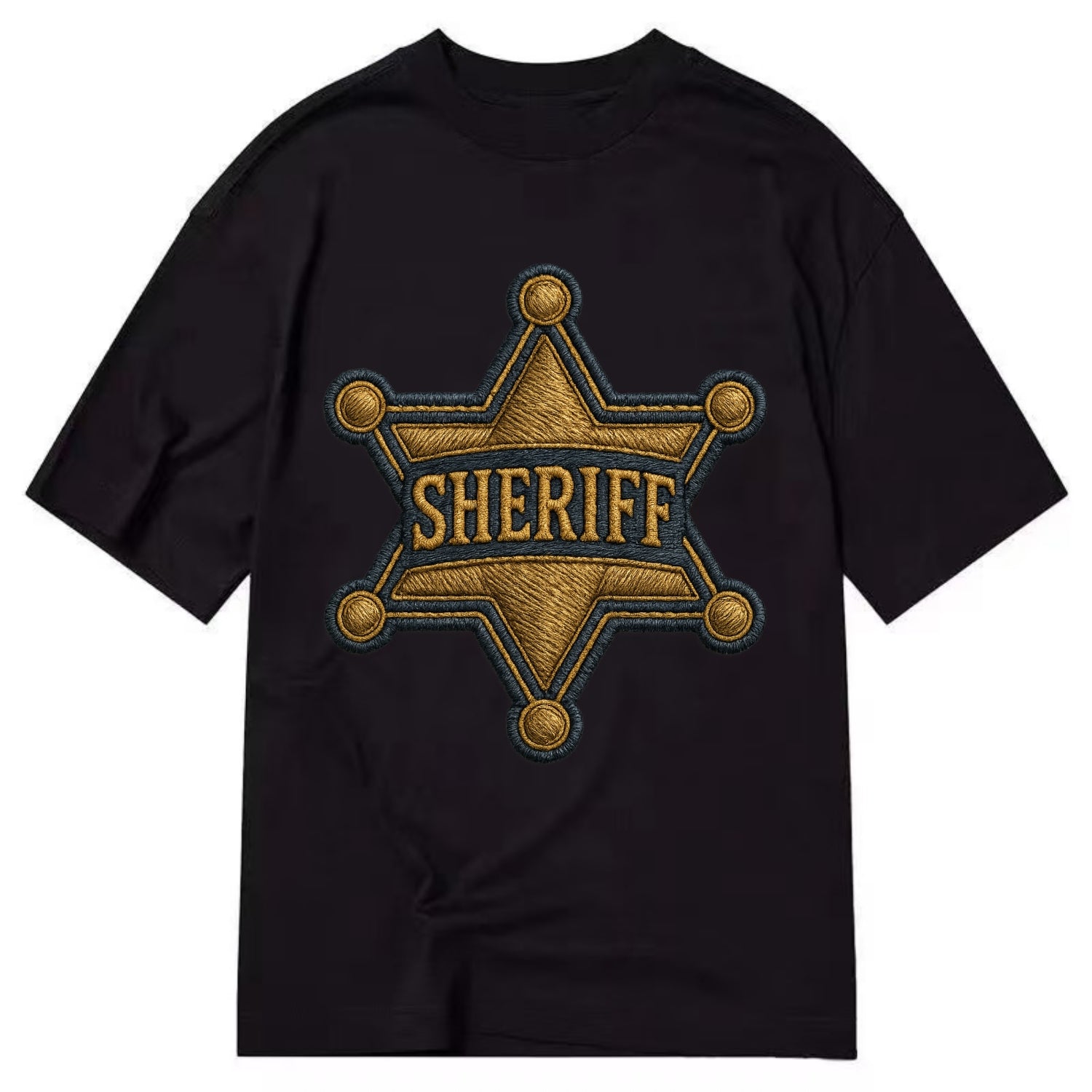Sheriff Badge  - Classic T-shirt - Black