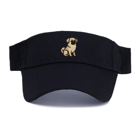 Tibetan Spaniel - Fawn small dog embroid - Visor - Black