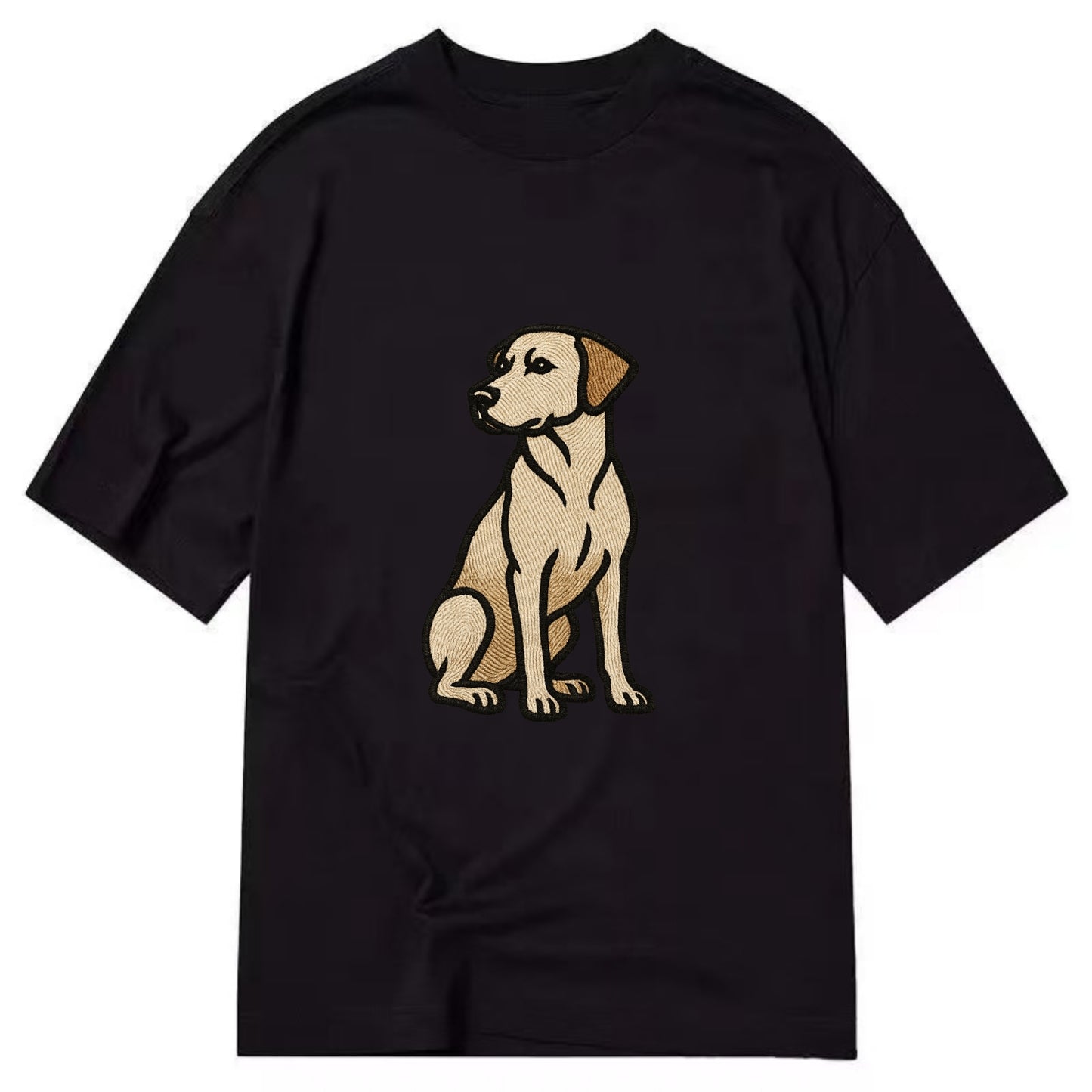 Rhodesian Ridgeback - Red wheaten sittin Classic T-shirt - Black