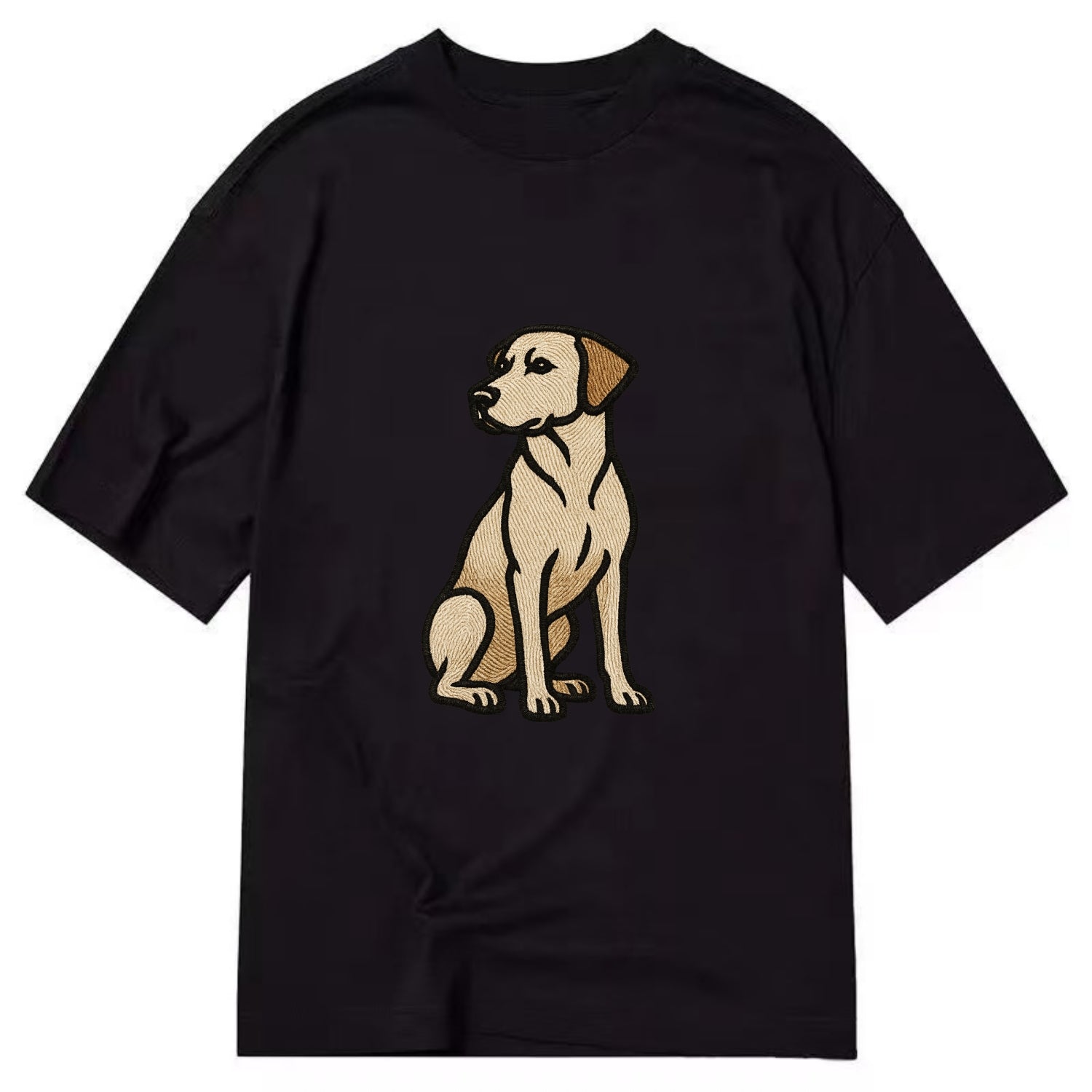 Rhodesian Ridgeback - Red wheaten sittin Classic T-shirt - Black