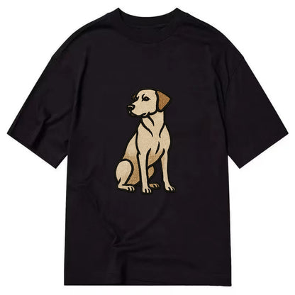 Rhodesian Ridgeback - Red wheaten sittin Classic T-shirt - Black