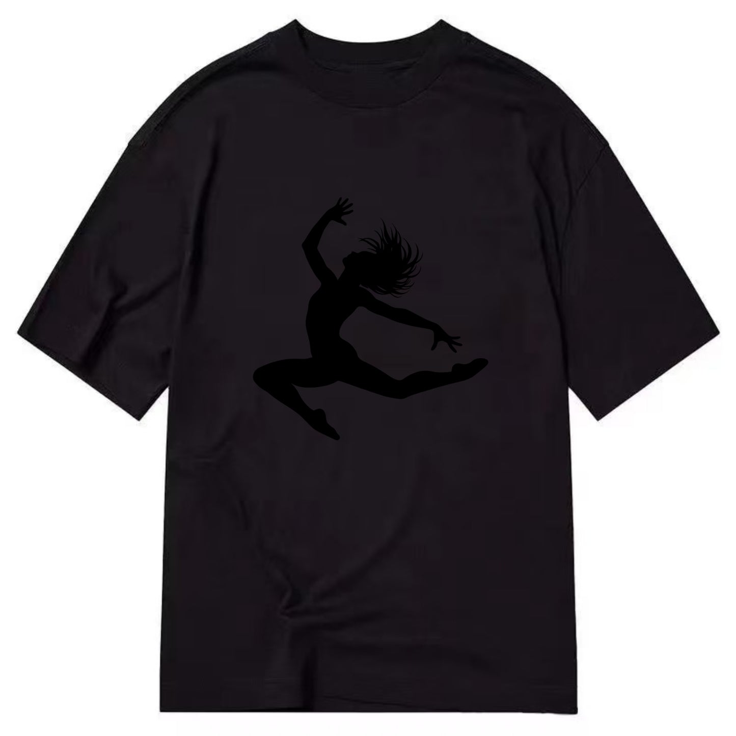 Contemporary dancer leap mid-air - Classic T-shirt - Black