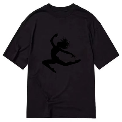 Contemporary dancer leap mid-air - Classic T-shirt - Black