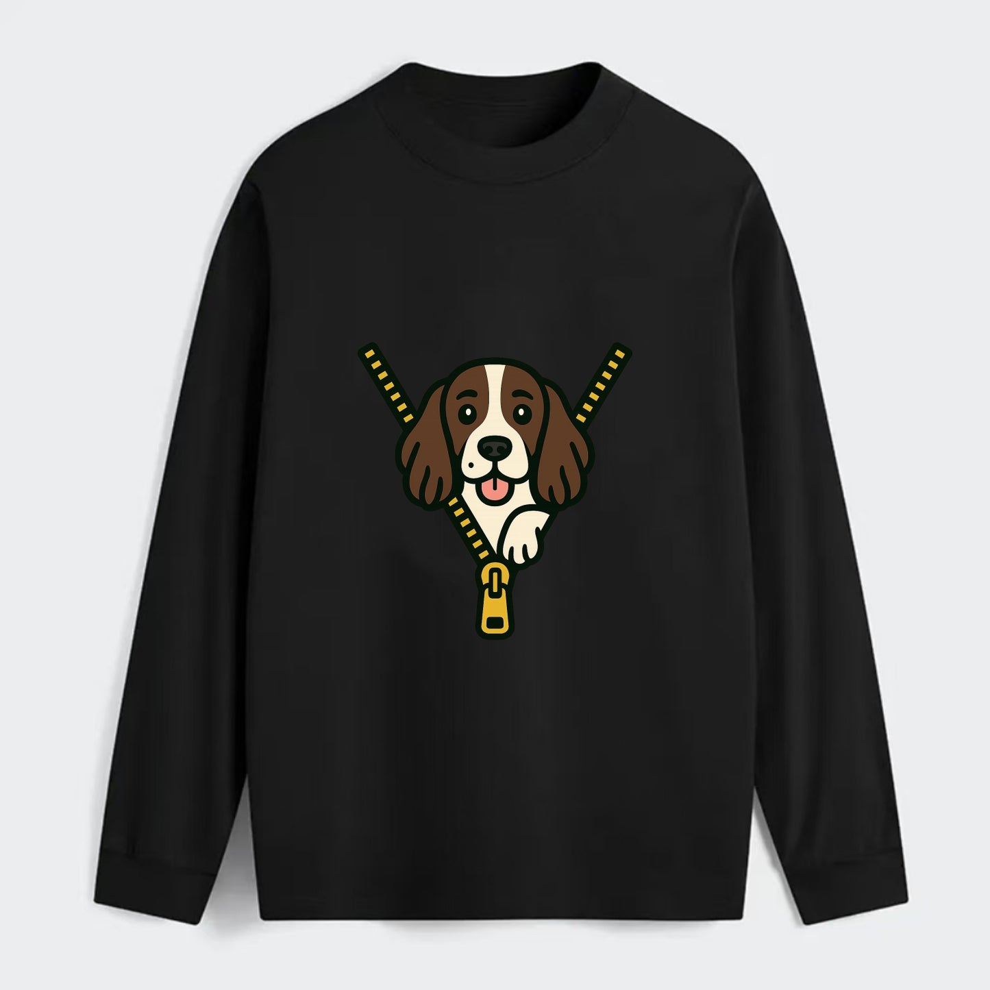 English Springer Spaniel - Classic Long Sleeve Shirt - Black