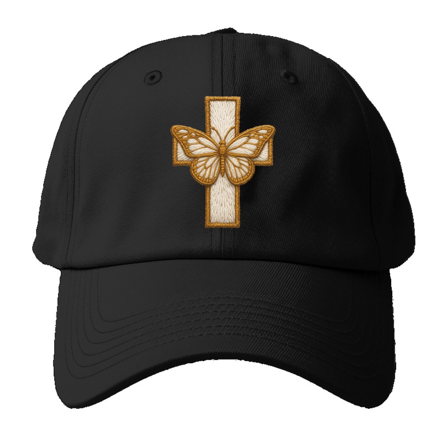 Resurrection Cross  - Baseball Cap For Big Heads - Black