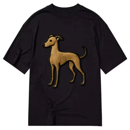 Italian Greyhound - Modern elegant silho - Classic T-shirt - Black