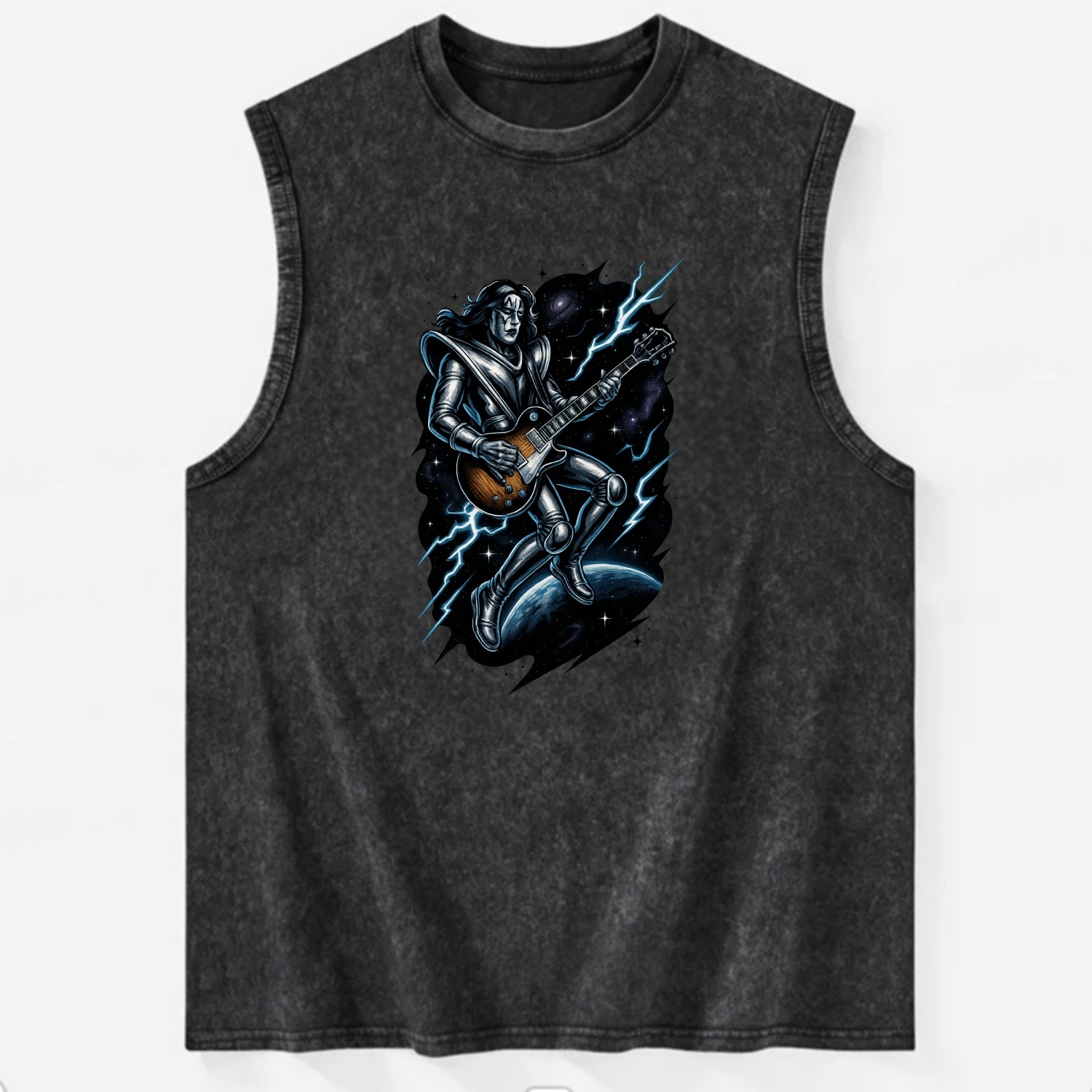 Ace in Zero Gravity - Vintage Washed Tank - Black