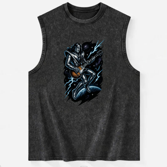 Ace in Zero Gravity - Vintage Washed Tank - Black