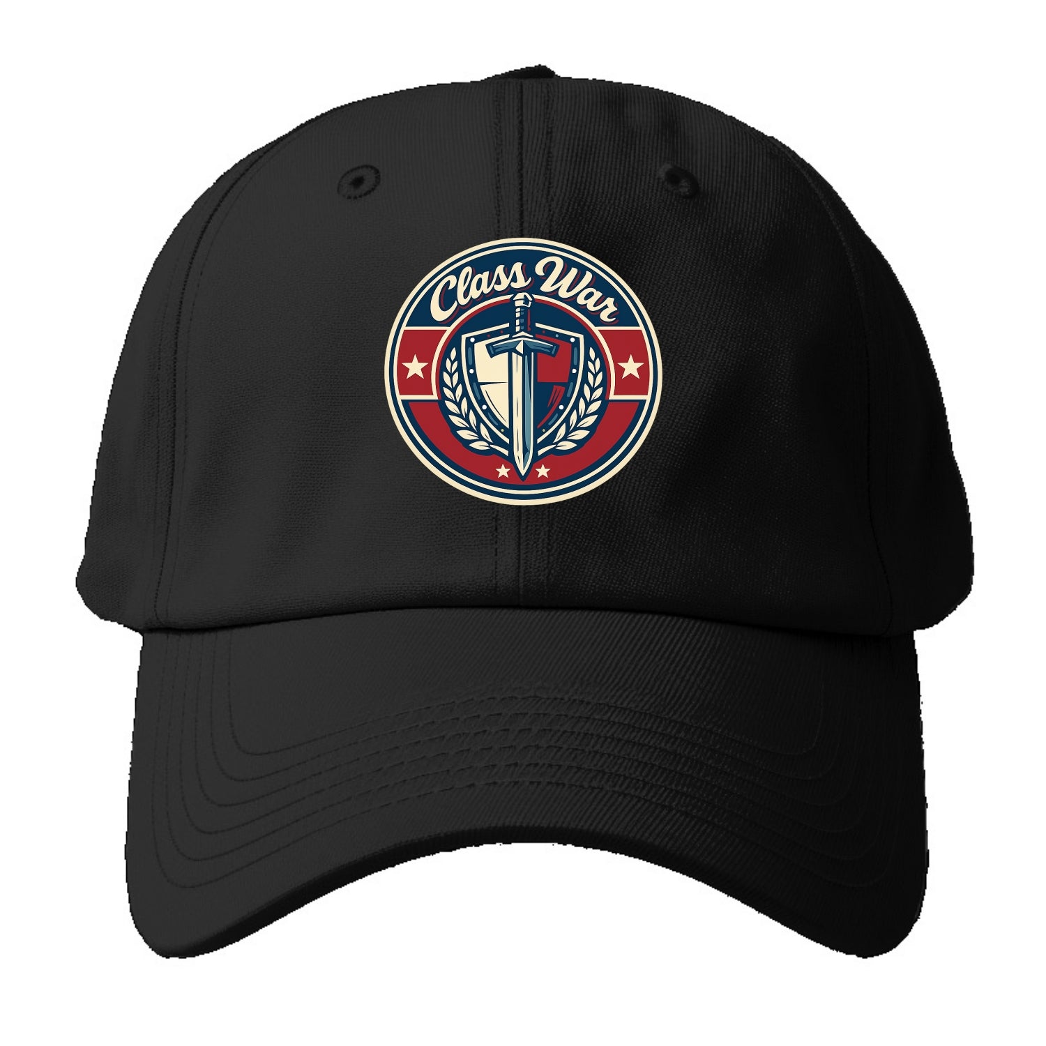class war - Baseball Cap - Black