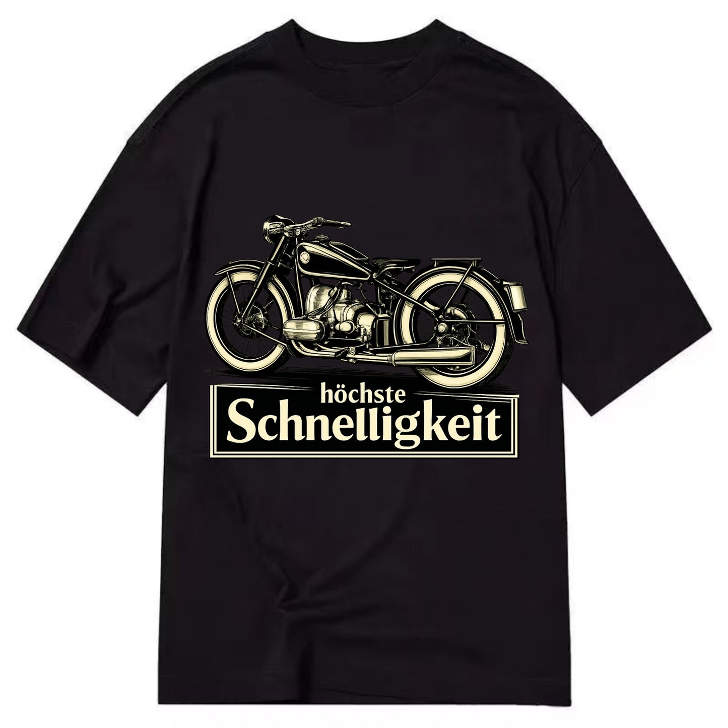German Speed Motorcycle - Classic T-shirt - Black