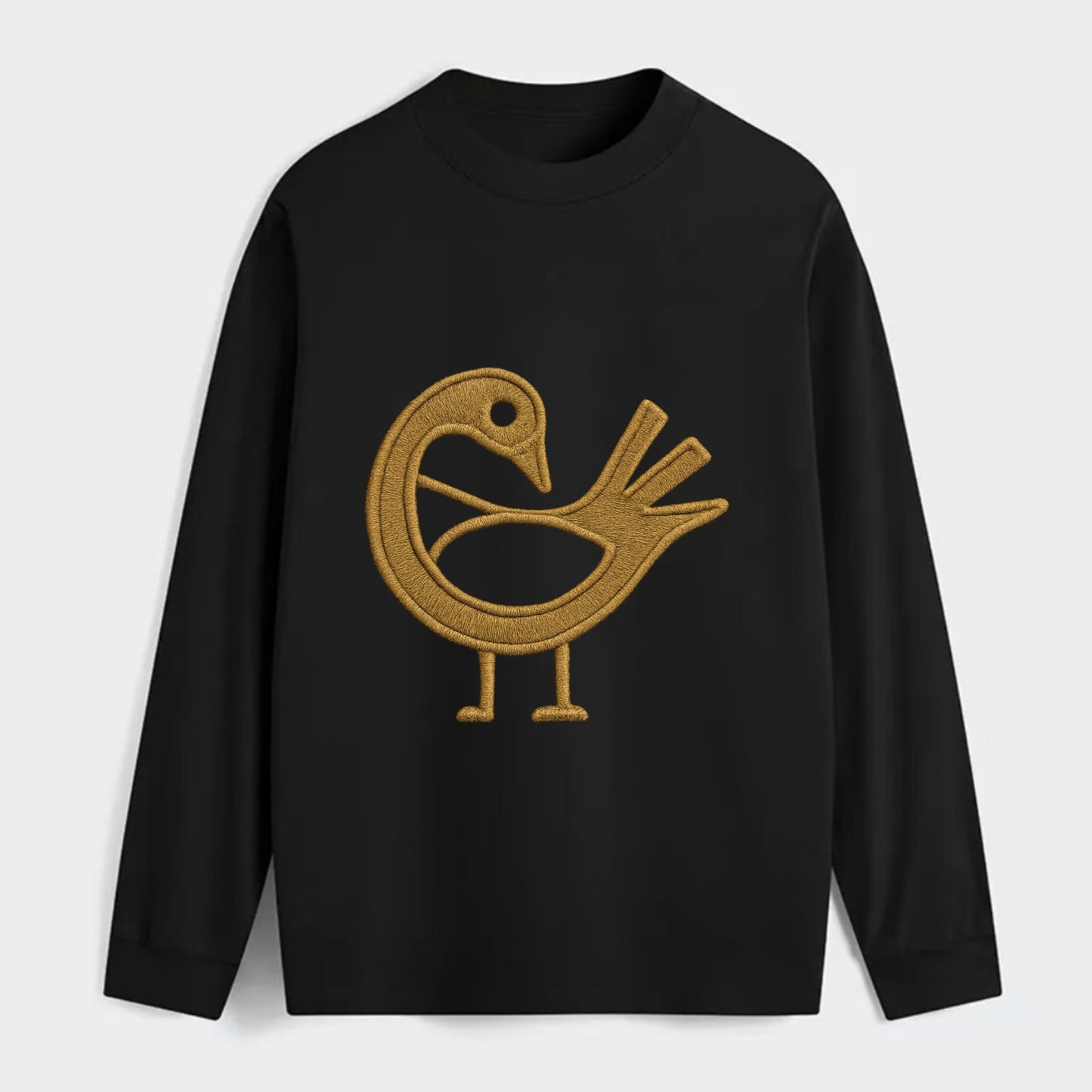 Adinkra Sankofa  - Classic Long Sleeve Shirt - Black