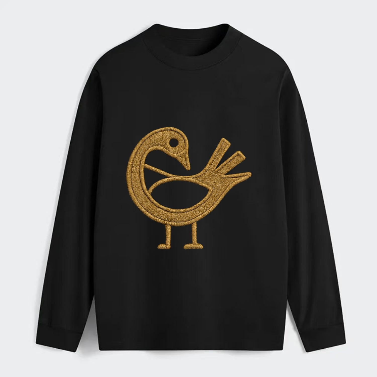 Adinkra Sankofa  - Classic Long Sleeve Shirt - Black