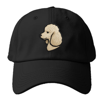 Poodle - Contemporary clean style with s - Baseball Cap - Black