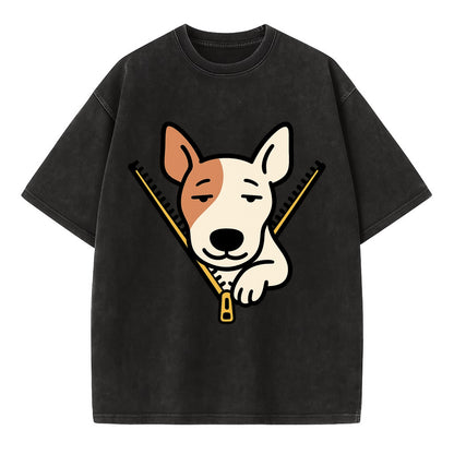 Bull Terrier - Vintage T-shirt - Black