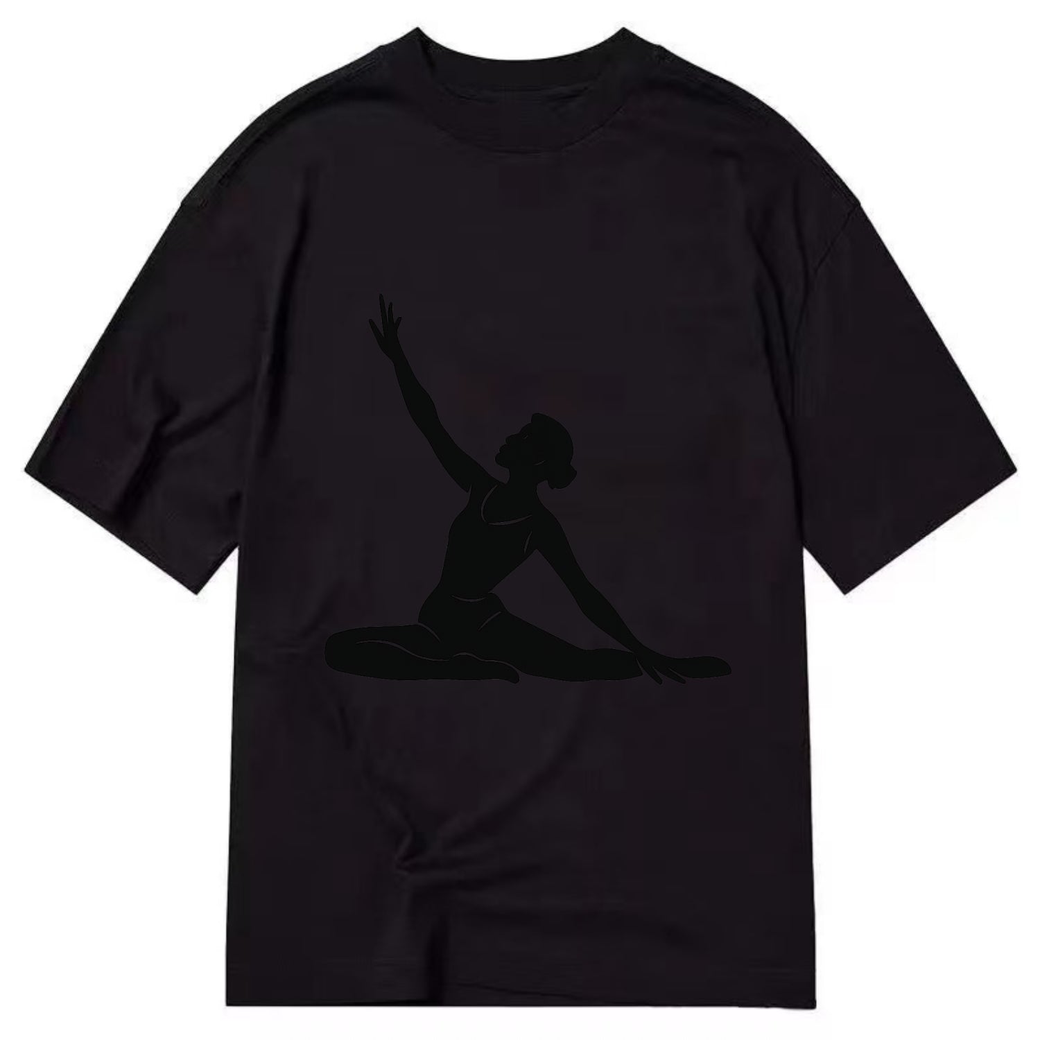 Contemporary dancer in floor work - Classic T-shirt - Black