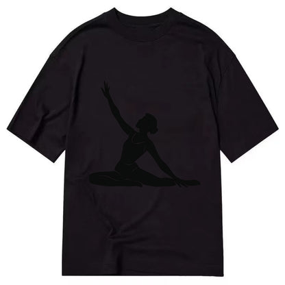 Contemporary dancer in floor work - Classic T-shirt - Black