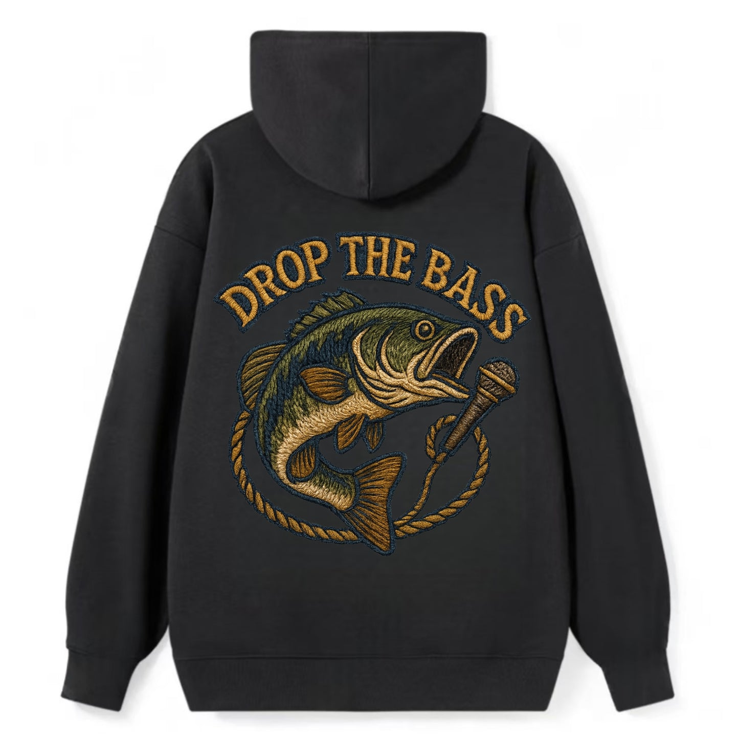Drop The Bass  - Classic Pullover Hoodie - Black