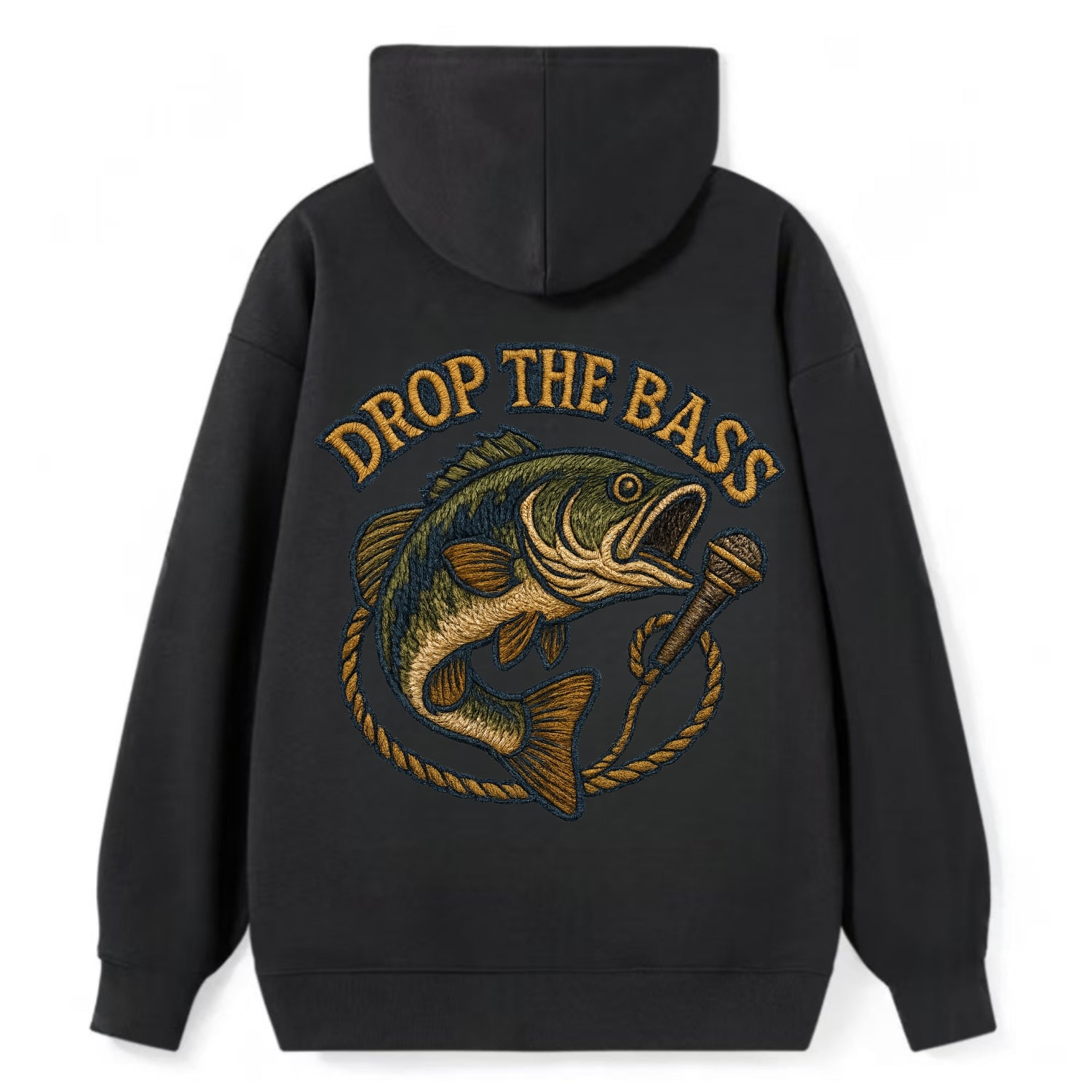 Drop The Bass  - Classic Pullover Hoodie - Black