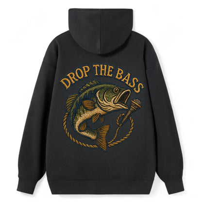 Drop The Bass  - Classic Pullover Hoodie - Black