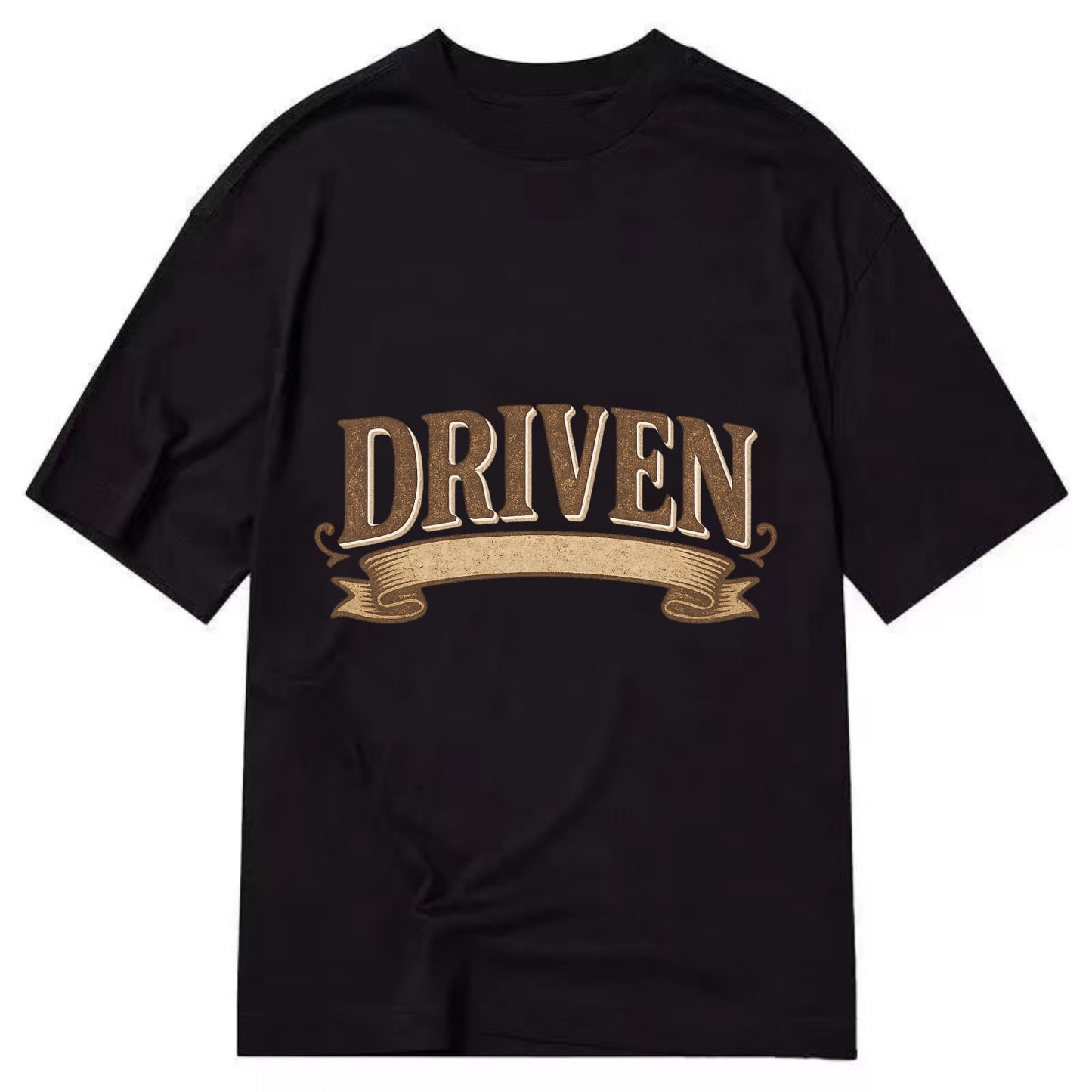 Bold typography design - "DRIVEN" - motivated, focused on goals - Classic T-shirt - Black
