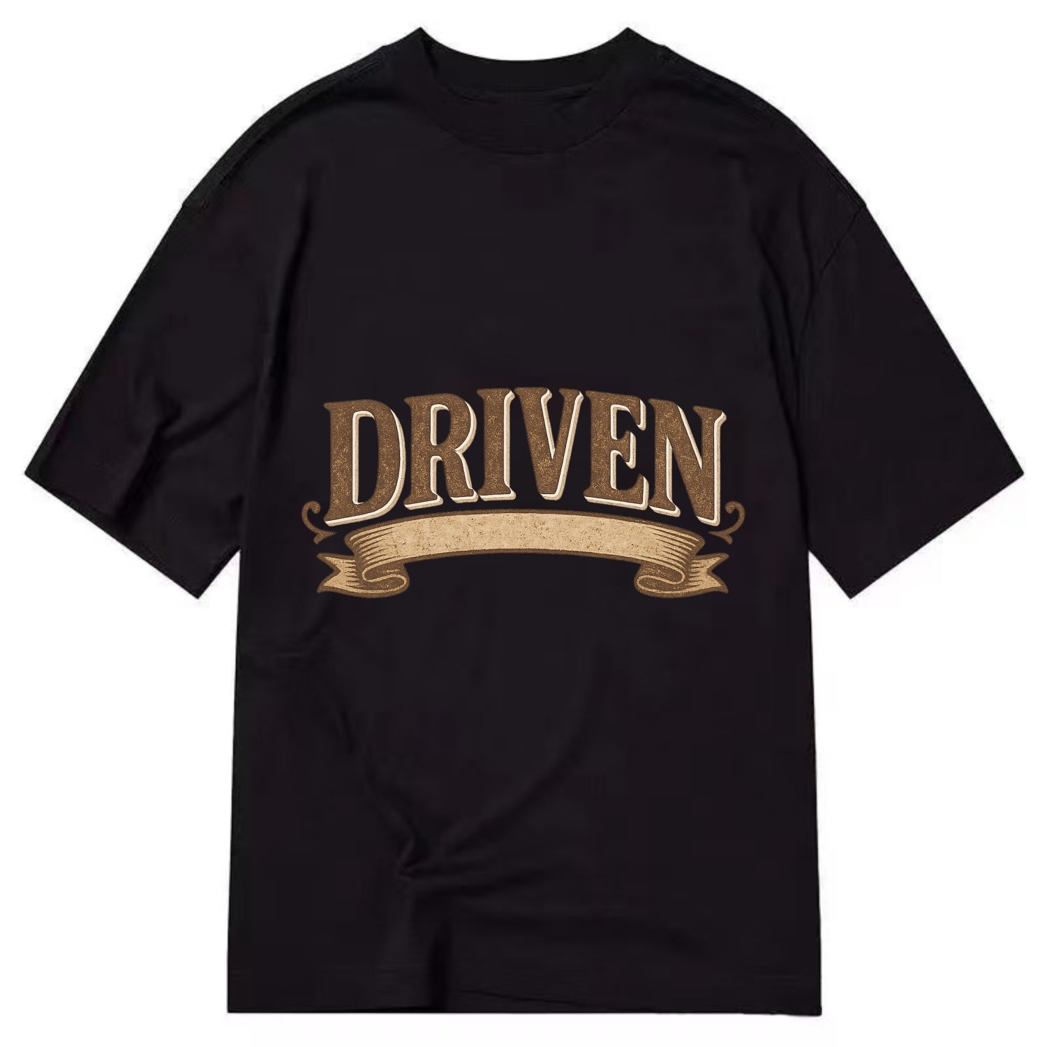 Bold typography design - "DRIVEN" - motivated, focused on goals - Classic T-shirt - Black