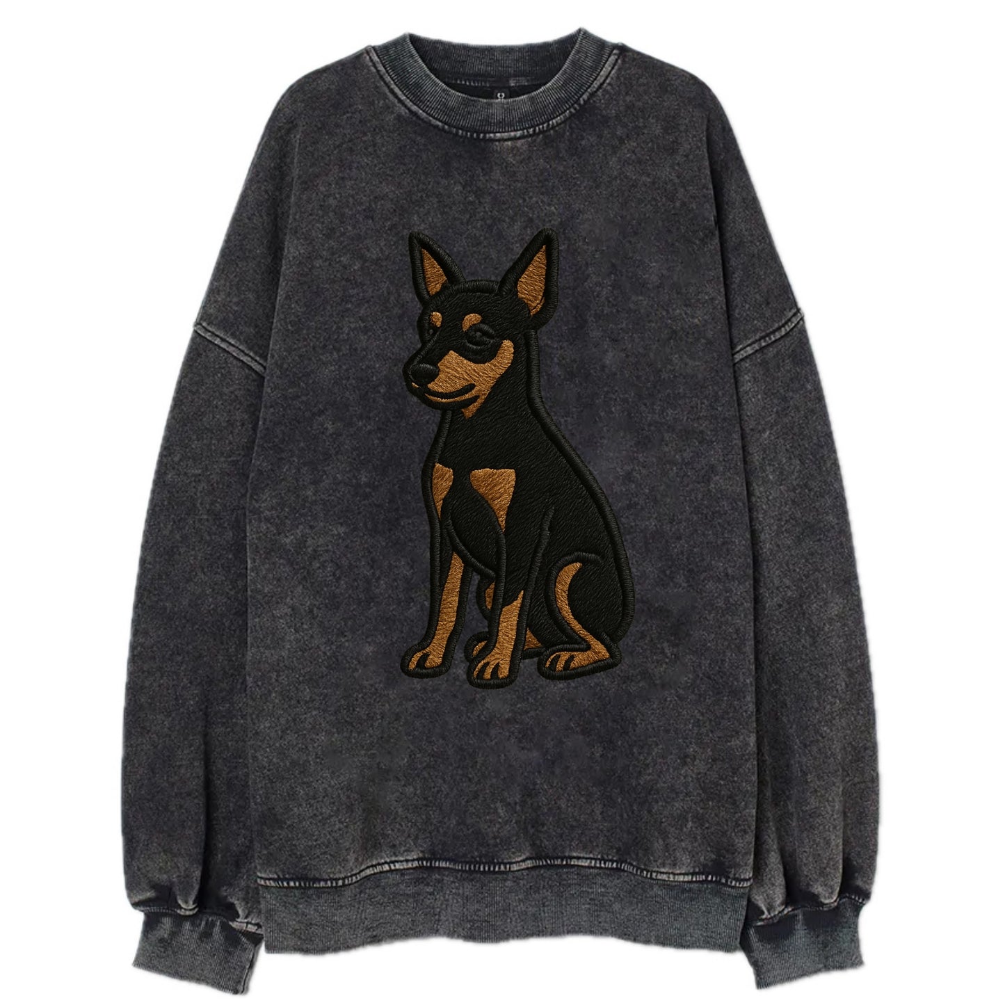Miniature Pinscher - Black and tan sitti Vintage Sweatshirt - Black