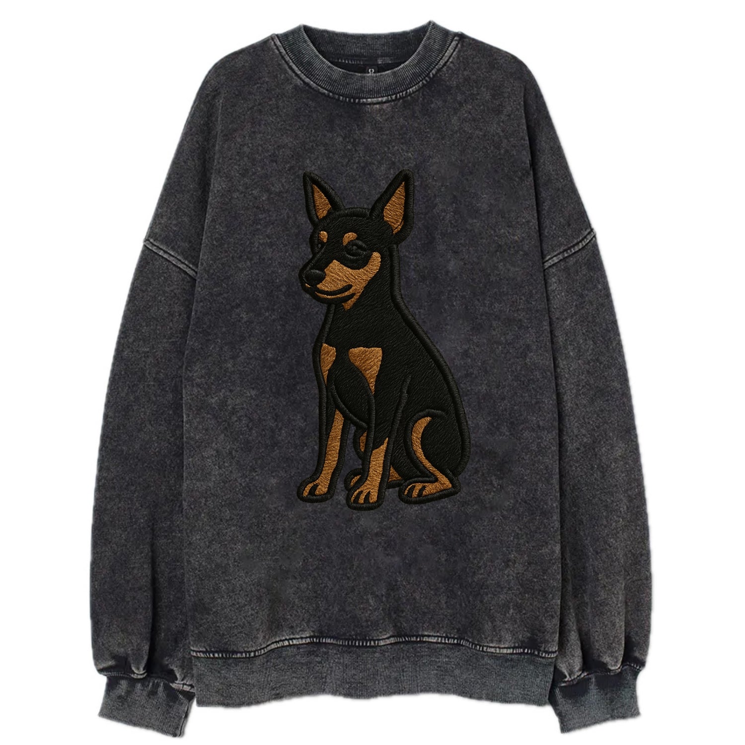 Miniature Pinscher - Black and tan sitti Vintage Sweatshirt - Black