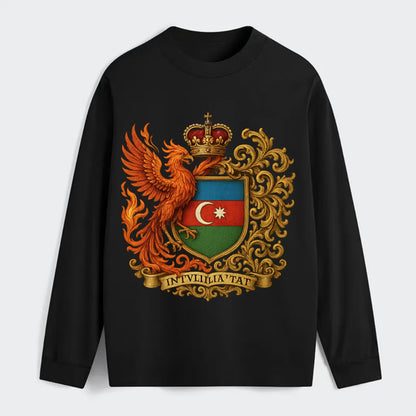 Azerbaijan Fire Phoenix Emblem - Classic Long Sleeve Shirt - Black