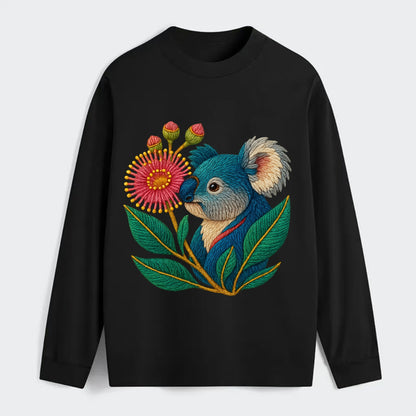 Koala Eucalyptus Bloom - Classic Long Sleeve Shirt - Black