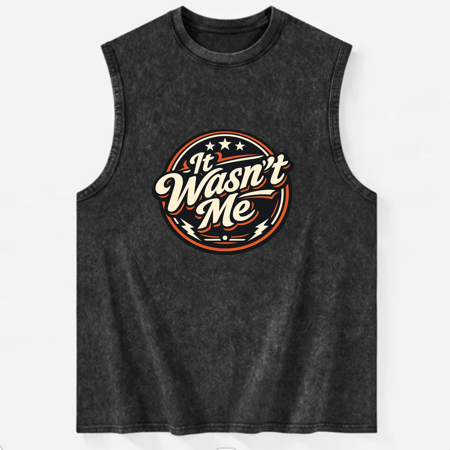 Unapologetic Rebel Emblem - Vintage Washed Tank - Black
