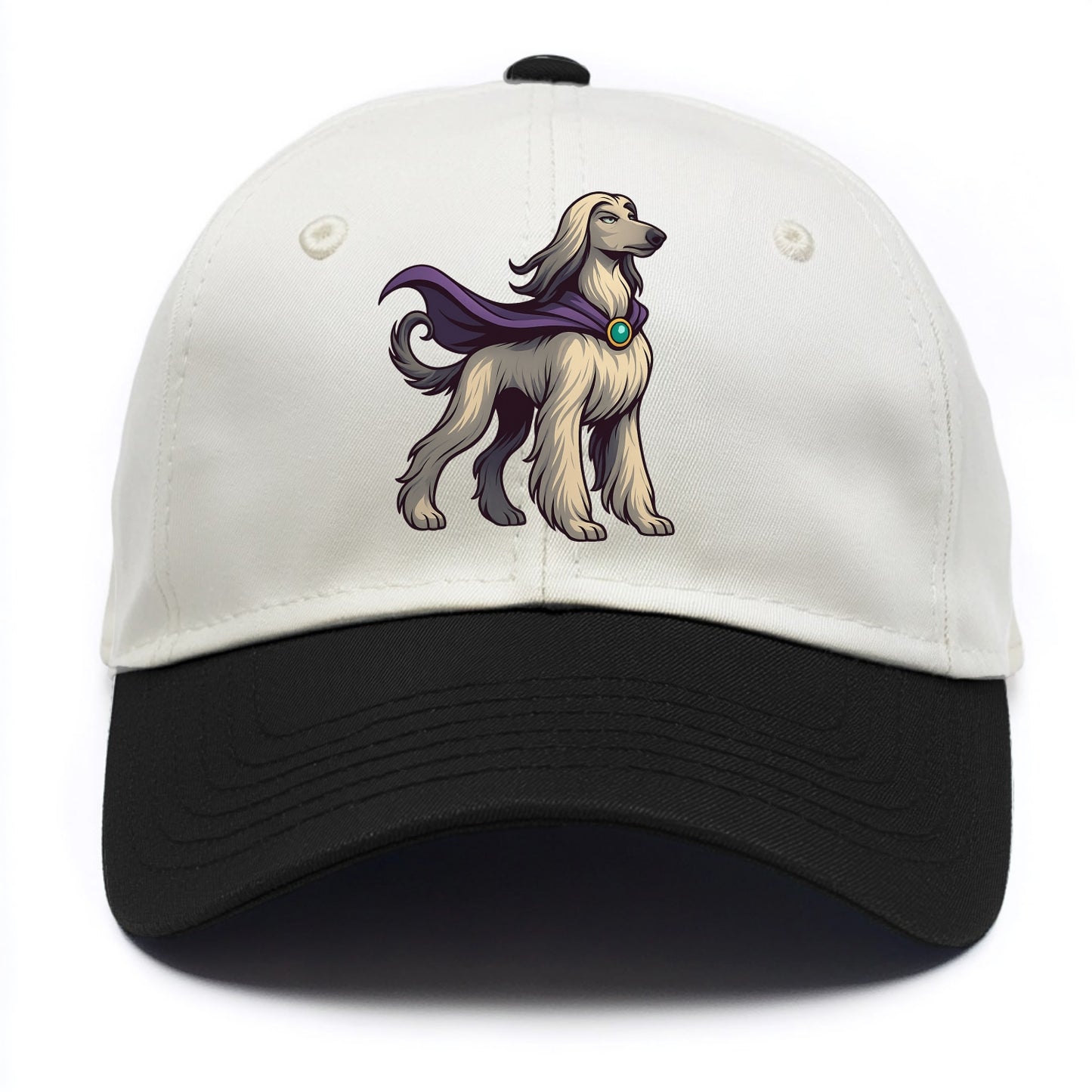 Afghan Hound Mystic Hero  - Two Tone Cap - Black