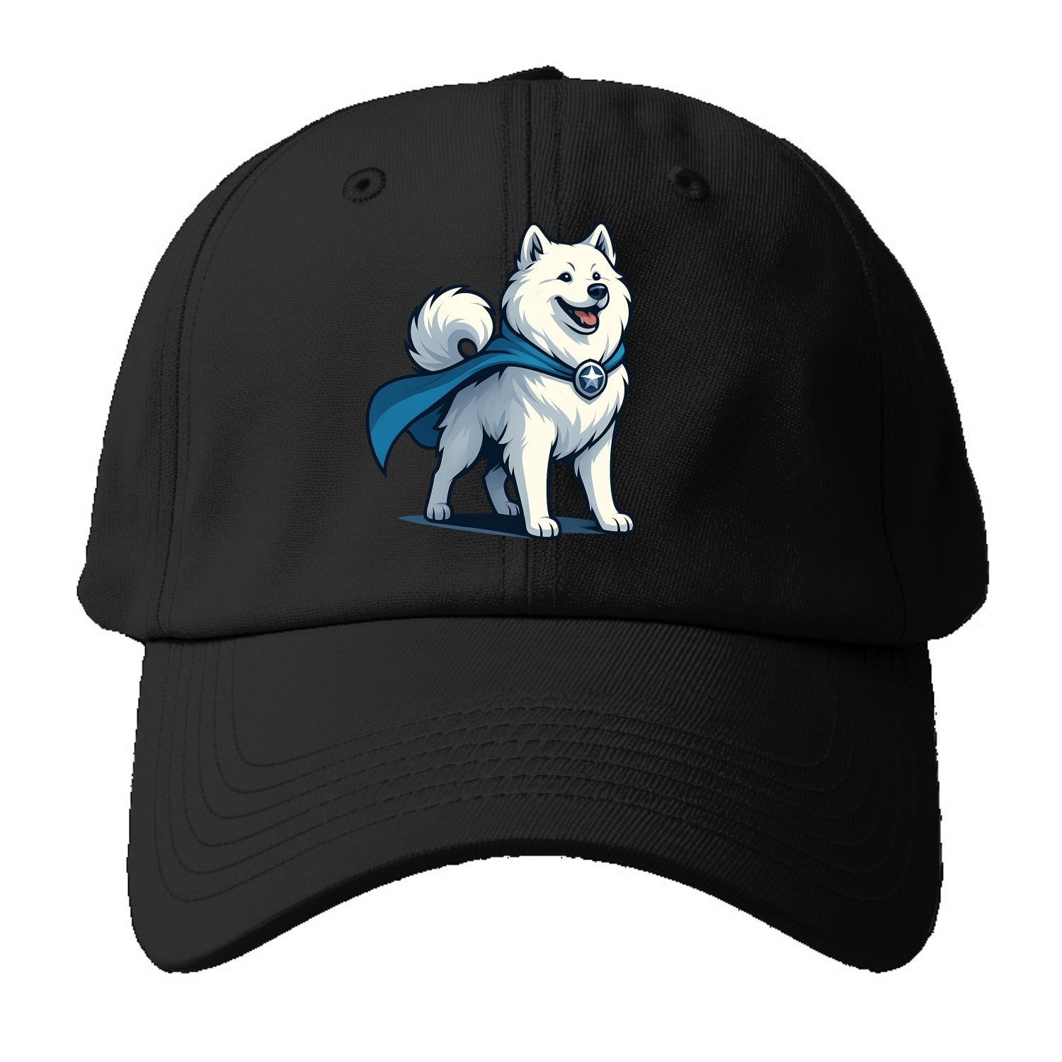 Samoyed Winter Hero  - Baseball Cap For Big Heads - Black