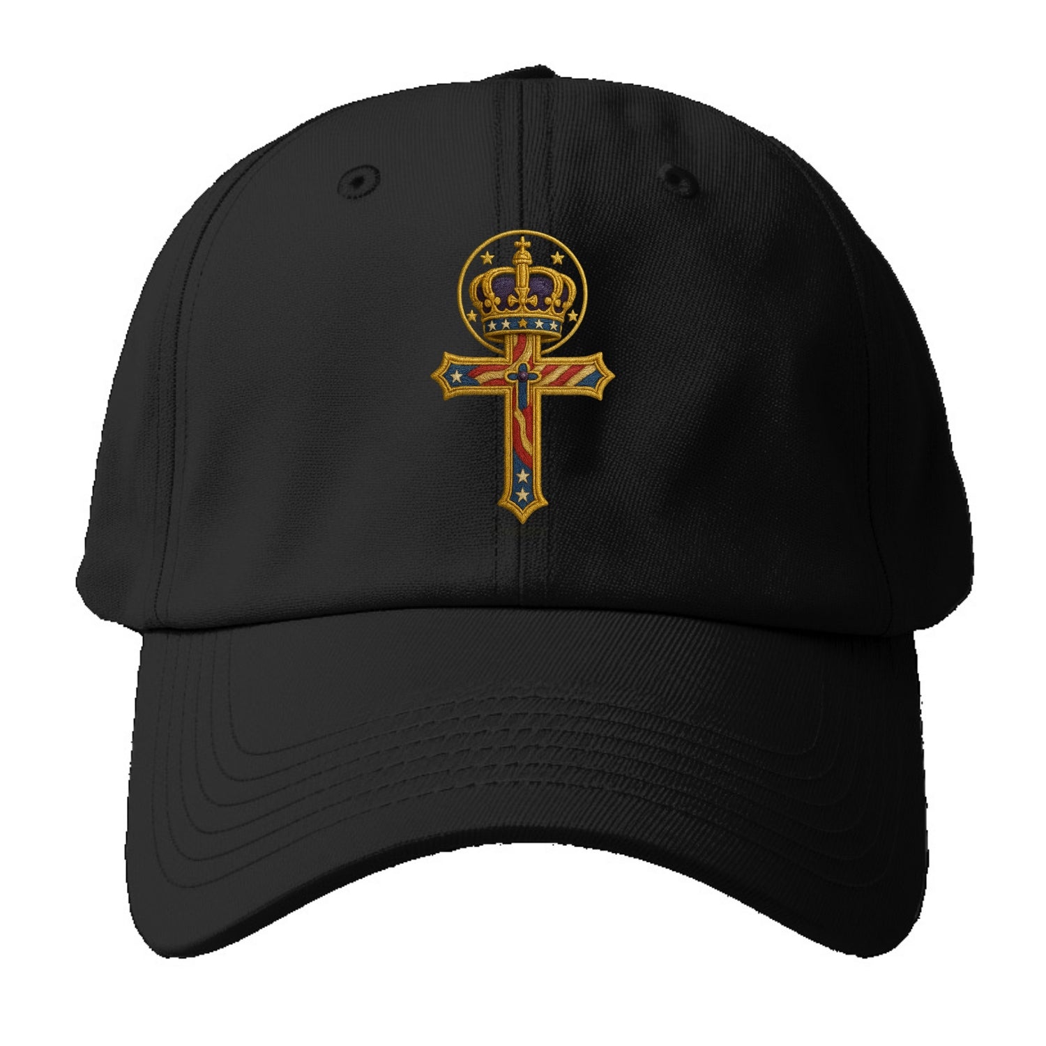 Cross and Crown  - Baseball Cap - Black