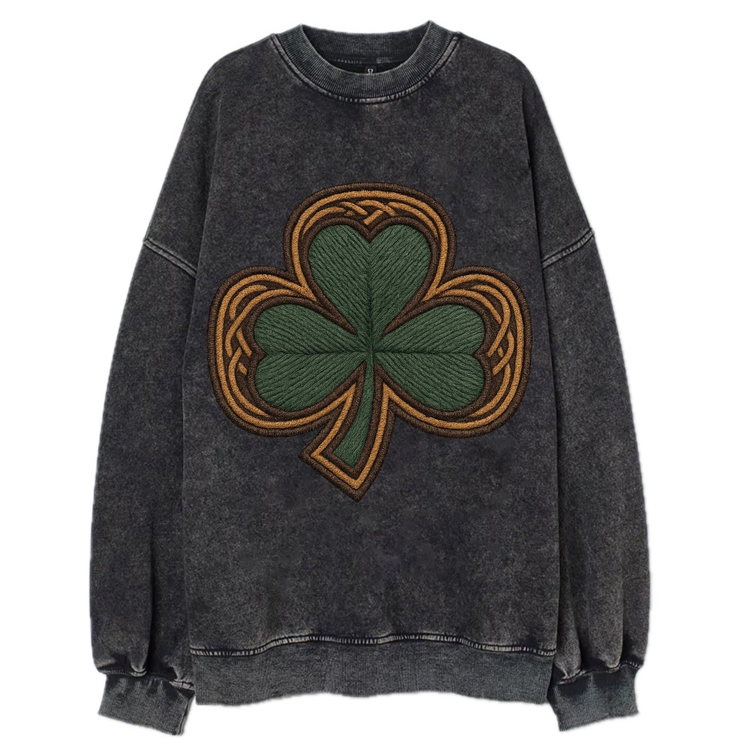 Shamrock  - Vintage Sweatshirt - Black