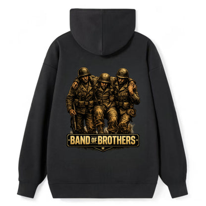 Band Of Brothers - Classic Pullover Hoodie - Black