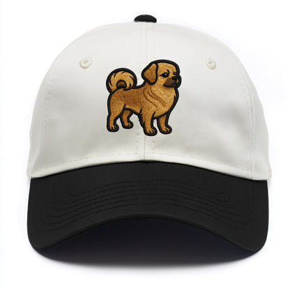 Tibetan Spaniel - Modern Tibetan breed d - Two Tone Cap - Black