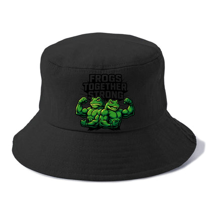 Frogs Together Strong - Bucket Hat - Black