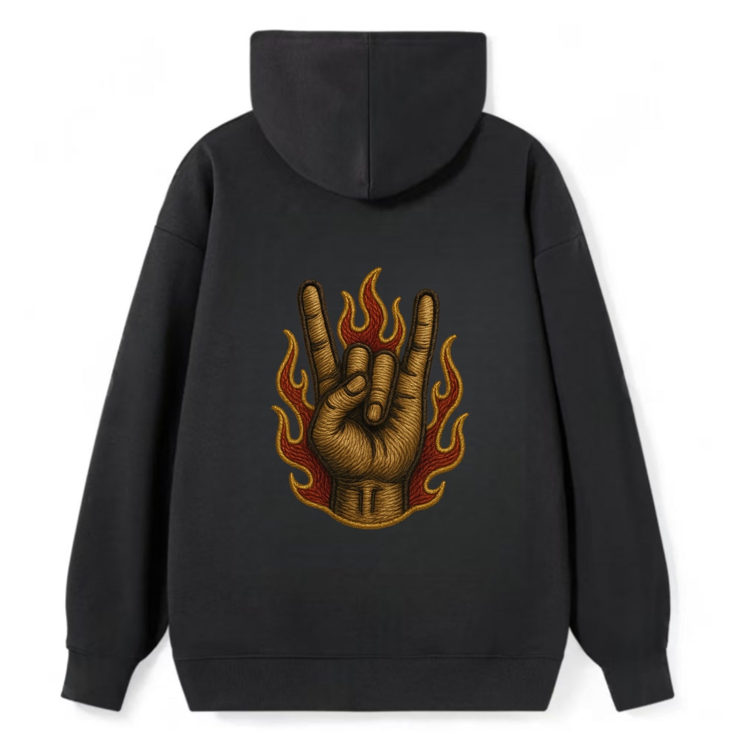 Devil Horns  - Classic Pullover Hoodie - Black