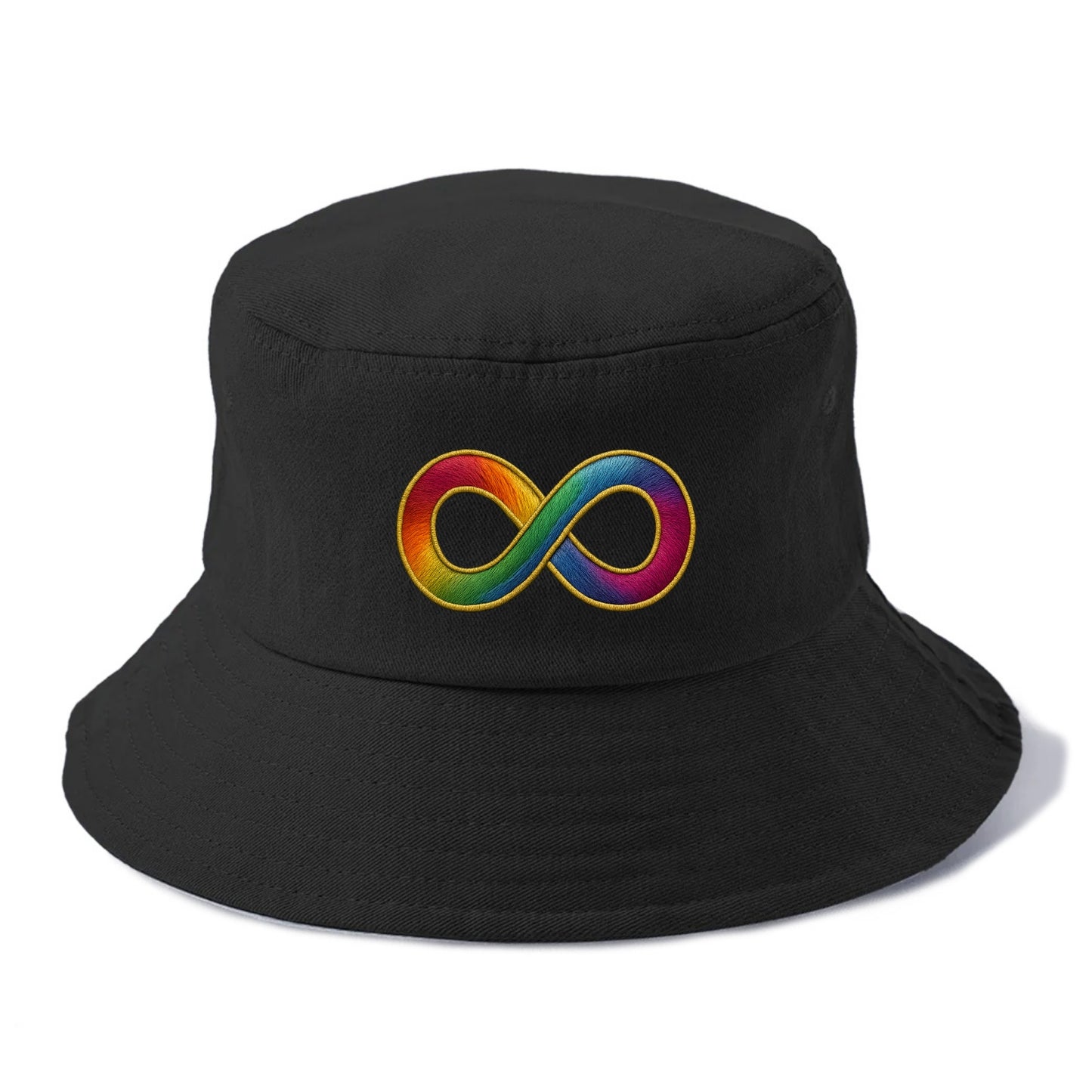 Infinity Symbol  - Bucket Hat - Black